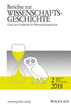 Berichte zur Wissenschaftsgeschichte雜志封面